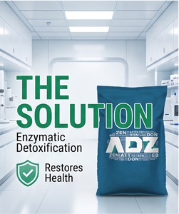 Enzyme dégradante de mycotoxines et liant de mycotoxines pour l'amélioration de la santé intestinale et l'immunité animale – Matière première additif alimentaire pour bétail et volailles - Product Image 1