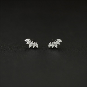 Popular Iced Out Jewelry Stud <b>Earrings</b> Stainless Steel Zircon <b>Earrings</b> for Women - Product Image 4