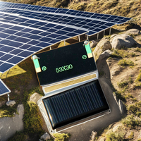 Mini panneau solaire BUHESHUI 5V 30mA 53*30MM en époxy, module d'étude DIY, demi-cellule, efficacité 19,7%, panneaux photovoltaïques pour l'extérieur