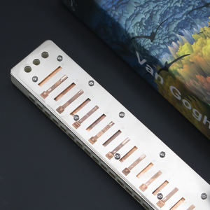 Armónica Polifónica de 24 Orificios Kongsheng Azul y Blanca en Clave de C, Profesional para Adultos, Duradera y Ecológica 2410PS - Product Image 6