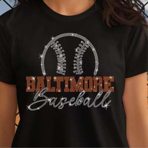 Transferencia de Pedrería con Diseño de los <span class=keywords><strong>Orioles</strong></span> de Baltimore para Ropa, con Logotipo del Equipo - Product Image 5