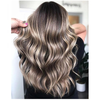 Perruque pour femme à base de soie, couleur brun foncé ombré, pointes pleines, qualité supérieure, perruques frontales en dentelle de cheveux humains juifs