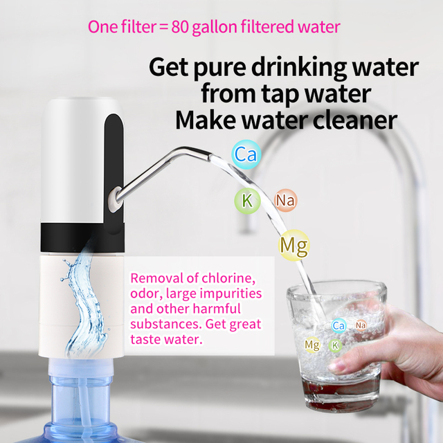 Electric Water Dispenser USB Charging Automatic Water Barrel Pump Drinking Water Pump with Filter