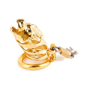 Zodyak Atı Şeklinde Bekaret Kemeri Metal Penis Cihazı Erkek Penis Kilidi Seks Oyuncakları - Product Image 1