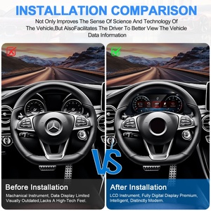 Navihua - Velocímetro Digital LCD de 12.3 Pulgadas para el Tablero de Instrumentos, para Mercedes Benz Clase C GLC W205 W253 2015-2019 - Product Image 2
