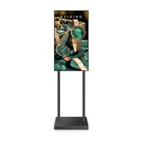 Refee Nouveau Design Kiosque Publicitaire sur Pied Double Système 40 Pouces avec Écran LCD Android 7.1-9.0, Lecteur Publicitaire, Stockage 16 Go, WiFi