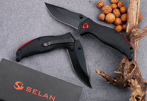 सेलन फोल्डिंग पॉकेट चाकू 3r13 स्टील ब्लेड tpr हैंडल ओएम कैंपिंग चाकू ct658 - Product Image 2