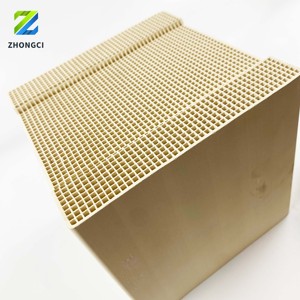 Kích thước có thể được tùy chỉnh khối gốm rto hệ thống tổ ong gốm trao đổi nhiệt hiệu quả Regenerator cho nhiệt oxidizers - Product Image 3