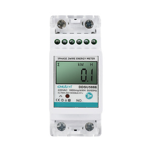 Chuyi Ddsu5886 Single Phase Energy Meter 220Vac Lcd Display 1600imp Kwh 50Hz For Electrical Power Measurement - Product Image 2