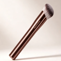 Pinceau Kabuki Synthétique Anglé pour Fond de Teint, Outil de Contour et de Mélange pour Cosmétiques Liquides, Crèmes et Poudres, Maquillage et Polissage du Visage