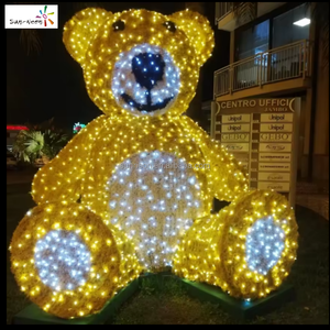 Décorations lumineuses LED d'extérieur motif ours pour les fêtes de Noël 2027 - Product Image 3