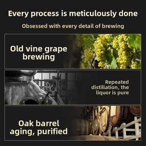 Brandy <span class=keywords><strong>de</strong></span> haute pureté en vrac 5L 40% ABV Fournisseur direct d'usine avec <span class=keywords><strong>prix</strong></span> compétitif pour les bars Restaurants gastronomiques Vente en gros B2B - Product Image 4