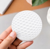 Bloc-notes rond en forme de balle de golf - Papier à notes circulaire créatif pour le bureau et les études - Autocollant pour messages