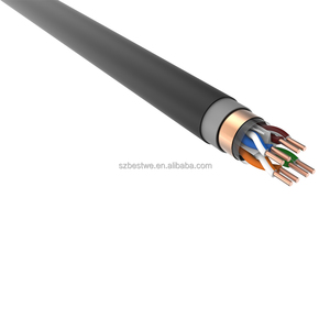 สายเคเบิล Cat6 FTP CCA สำหรับภายนอกอาคาร รุ่นใหม่ปี 2025, ฉนวนป้องกันเดี่ยว 0.45/0.5 มม. 300 ม. ปลอกหุ้ม LSZH, สาย LAN - Product Image 2