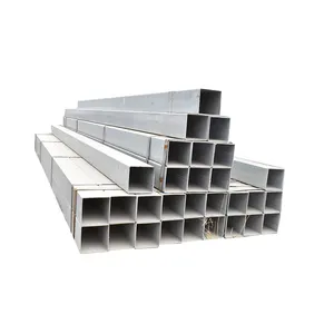 Square gi steel pipe ms rectangular hollow section tube galvanized steel