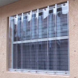 Panneaux en polycarbonate ondulé transparent personnalisés, résistants au vent, 2,8 mm 3 mm, faciles à travailler, prix des panneaux anti-ouragan - Product Image 1