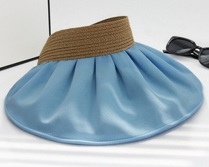 Da donna nero a prova di UV estate cappello parasole grande tesa <span class=keywords><strong>per</strong></span> <span class=keywords><strong>capelli</strong></span> da esterno attraente <span class=keywords><strong>per</strong></span> uso ufficio visiere <span class=keywords><strong>per</strong></span> la lavorazione di plastica <span class=keywords><strong>per</strong></span> - Product Image 2