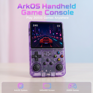 Console de jeu portable rétro R36S en gros d'usine, écran IPS 3,5 pouces, système ArkOS Linux, 1 Go de RAM, lecteur de jeux vidéo portable OEM - Product Image 1