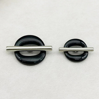 Boutons décoratifs en alliage de zinc, forme rectangulaire, avec barrette croisée, pour vêtements, sacs, chaussures, couture DIY