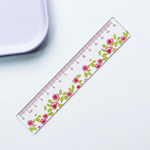 Reglas acrílicas OEM/ODM de 4 piezas con diseño de flores y dibujos animados, de 15 cm, para mujer, para diario, pequeñas, rectas, para medir <span class=keywords><strong>en</strong></span> centímetros. - Product Image 6