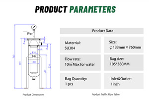 用于工艺水和化学系统的单袋式不锈钢液体过滤器外壳 - Product Image 4