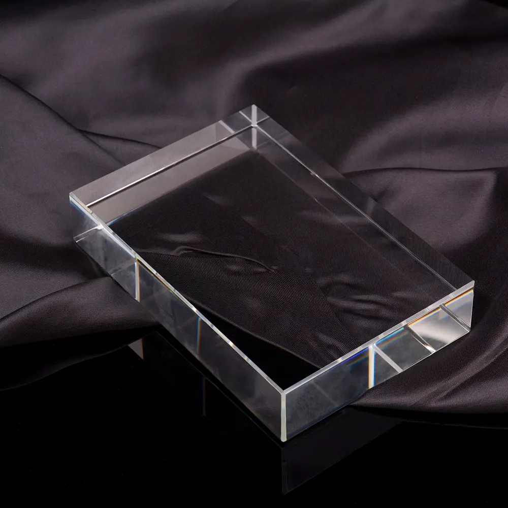 New 2022 Hot Sale Clear Glass Blank Block Cube Crystal cube paperweight