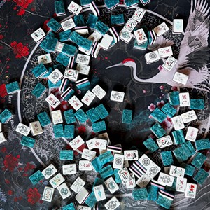 Ensemble de Mahjong de Luxe <span class=keywords><strong>Ava</strong></span> Factory, Tuiles de Mahjong Américaines en Acrylique Gravées Personnalisées, Bleu Céladon, pour Soirée de Jeu en Famille, Cadeau - Product Image 1