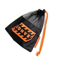 Conception et impression personnalisées petit sac à cordon en maille de nylon noir