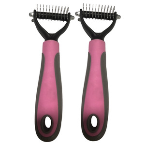 Pet Detangling Comb Pink 11Pcs For Dog Multifunctional Grooming Tool - Product Image 2