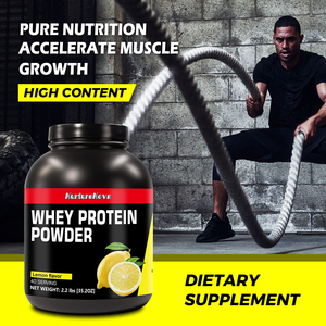 Poudre de protéines aromatisée au citron pour l'exportation, WHEY <span class=keywords><strong>PROTEIN</strong></span> <span class=keywords><strong>POWER</strong></span> 2,2 lb, Stock d'usine, OEM - Product Image 5