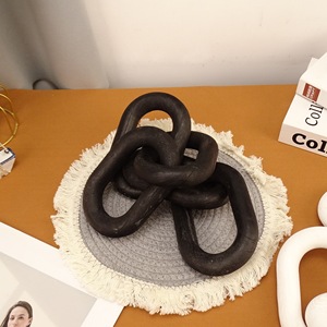 Chaîne <span class=keywords><strong>murale</strong></span> en bois à cinq maillons de style bohème pour la <span class=keywords><strong>d</strong></span>écoration de la maison, du bureau et de l'arrière-plan - Product Image 5