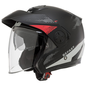 Casque Befast Volt Jet Blanc Rouge Noir M - Product Image 1