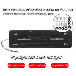 2PCS 24V Feux arrière LED dynamiques pour voiture, camion, clignotants, feux de freinage, feux de recul, remorque, camion, bus, camping-car, caravane 46cm - Product Image 4
