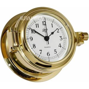Nautical Porthole <b>Clock</b> Solid Brass 4 Inch Quartz Wall <b>Clock</b> Coastal Decor - Product Image 1