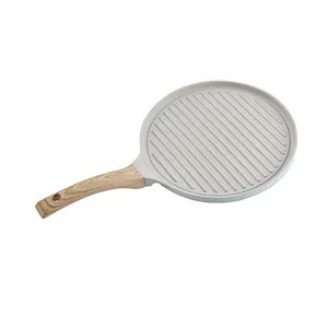 High Quality Custom 26cm Cast Aluminium Grill Pancake Pan For Kitchen