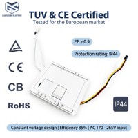 Miroir LED intelligent Guangshuo certifié TUV CE 12V avec interrupteur tactile, PF élevé, étanche IP44, capteur à touche unique intégré pour salle de bain