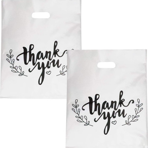 Túi Giấy Sang Trọng Màu Trắng Đóng Gói Mua Sắm <span class=keywords><strong>HDPE</strong></span> Theo Yêu Cầu Bán Sỉ Giá Rẻ Túi Cảm Ơn Cho Cửa Hàng - Product Image 3