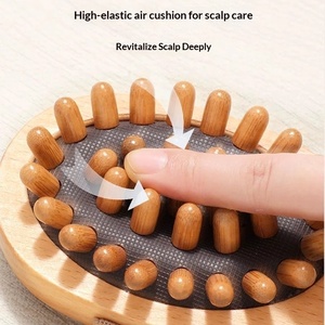 En stock: Peine masajeador de madera, herramientas de masaje corporal para spa, cepillo masajeador anticelulítico de mano - Product Image 2