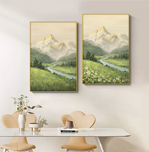 Tường nghệ thuật in trang trí nội thất vải sơn phong cảnh trang trí kỹ thuật số sơn dầu - Product Image 3