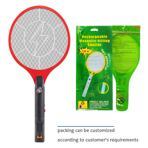 Bền khung Trọng lượng nhẹ có thể sạc lại 2-in-1 ABS mini điện muỗi Killer <span class=keywords><strong>BAT</strong></span> Vỉ Đập - Product Image 2