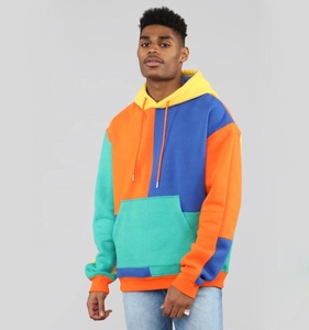 Nouveau best-seller Sweats à capuche de haute qualité pour hommes avec bloc de couleurs Vente en gros bon marché Pull à capuche d'hiver personnalisé en polaire - Product Image 5