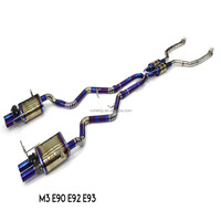 Knalpot Catback Bmw, knalpot kinerja tinggi dengan katup, harga grosir Untuk Bmw E90/e92/e93 M3 4.0l