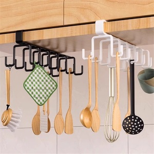 Cross-border Wrought Iron <b>Tool</b> Hanging <b>Hooks</b> Modern Flexible Wall-mounted Punch-free Racks with Bottom-hanging Single <b>Hook</b> - Product Image 2