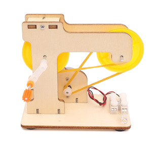 Houten doe-het-zelf handaangedreven generator - Technologie Natuurkunde Wetenschapsexperiment Kleine uitvinding Leermiddel voor onderwijs STEM Speelgoed - Product Image 1
