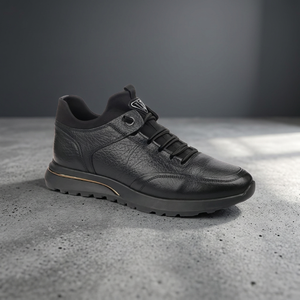 1046 Zapatos Casuales Deportivos de Cuero Genuino para Hombre, Suela de Espuma EVA con Memoria, Otoño Invierno, con Cordones, Antideslizantes, para Venta al por Mayor - Product Image 3