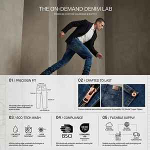 <span class=keywords><strong>Jean</strong></span> Skinny <span class=keywords><strong>Homme</strong></span> Designer Effet Usé et <span class=keywords><strong>Déchiré</strong></span>, Coupe Slim Confortable et Extensible, Style Hip Hop Moto, avec Trous Décoratifs et Logo - Product Image 6