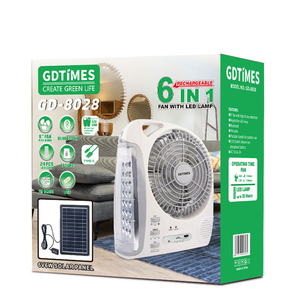 Factory High Quality Solar Fan With 8 Inch Solar Fan Energy <b>Conservation</b> Solar Rechargeable Fan GD8028 Solar F - Product Image 5