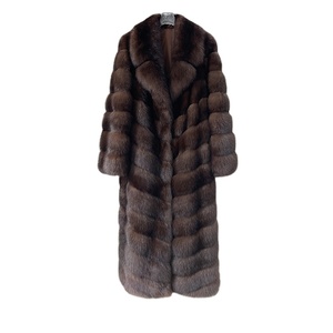 Cappotto Invernale di Lusso <span class=keywords><strong>in</strong></span> Pregiata Pelliccia Sintetica di Zibellino, Finto Zibellino Viola, <span class=keywords><strong>Trench</strong></span> Invernale Ispessito Caldo alla Moda, Cappotto Sexy <span class=keywords><strong>in</strong></span> Pelliccia Sintetica - Product Image 6