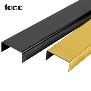 Toco Chất Lượng Cao Nhôm Edging <span class=keywords><strong>Shape</strong></span> U Hình Kim Loại Hồ Sơ Cạnh Dải Trim Cạnh Trim Dải Cho Khung Gỗ - Product Image 4