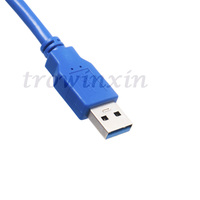 Kabel USB 3.0 1.5M untuk Hard Disk Eksternal HDD, Kabel Sinkronisasi Data AM-MICRO B USB 3.0